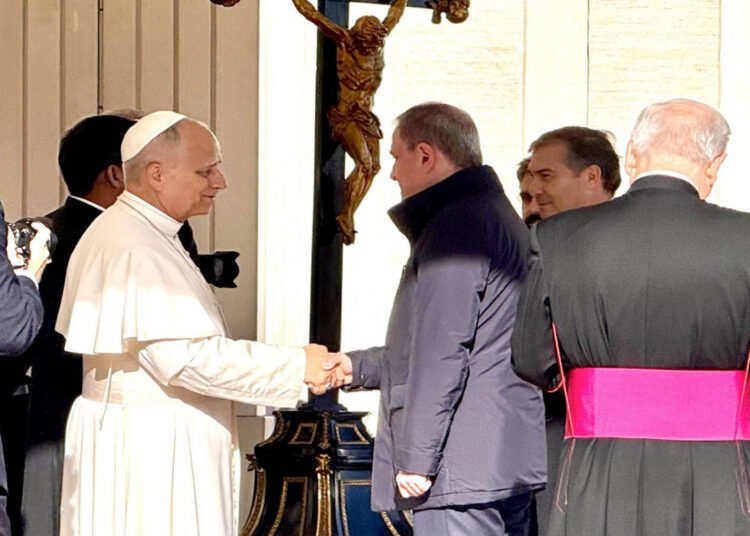 Ceyhun Bayramov Roma Papası ilə görüşdü - FOTO