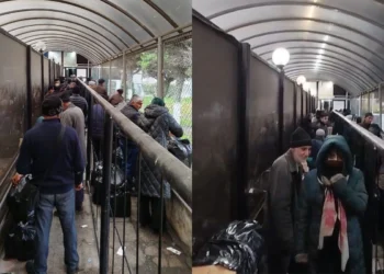 Naxçıvandan gələnlər Biləsuvar gömrük postunda saatlarla soyuqda gözləyirlər – NƏ BAŞ VERİR?