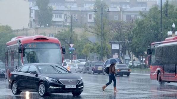Bakıda 3 gün yağış yağacaq