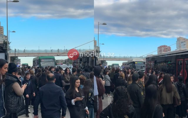 Pulsuz metro da “Şamaxinka”dakı sıxlığın qarşısını ala bilmədi – GÖRÜNTÜ