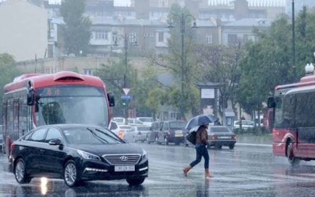 Yağışlı hava ilə bağlı xəbərdarlıq