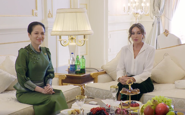 Mehriban Əliyeva Kambocanın birinci xanımı ilə görüşdü – VİDEO