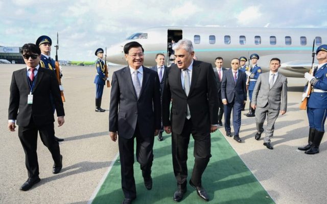 Laos Prezidenti Azərbaycana rəsmi səfər edib