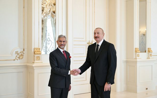 Prezident Hindistanın xarici işlər nazirini qəbul etdi – FOTO