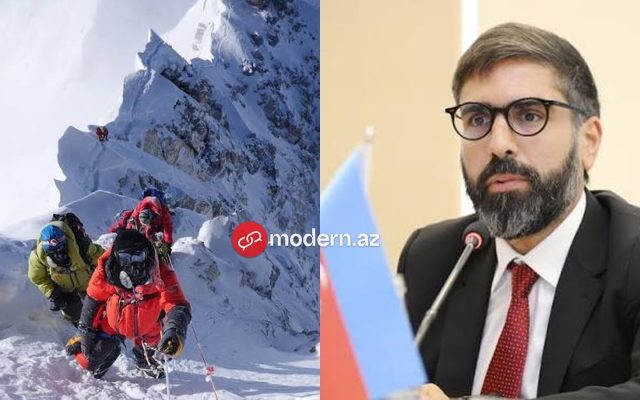 SOCAR prezidenti Rövşən Nəcəf Everestə qalxıb – FOTO