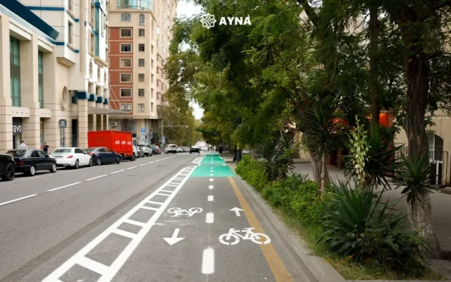Bu küçədə mikromobillik zolağı yaradıldı